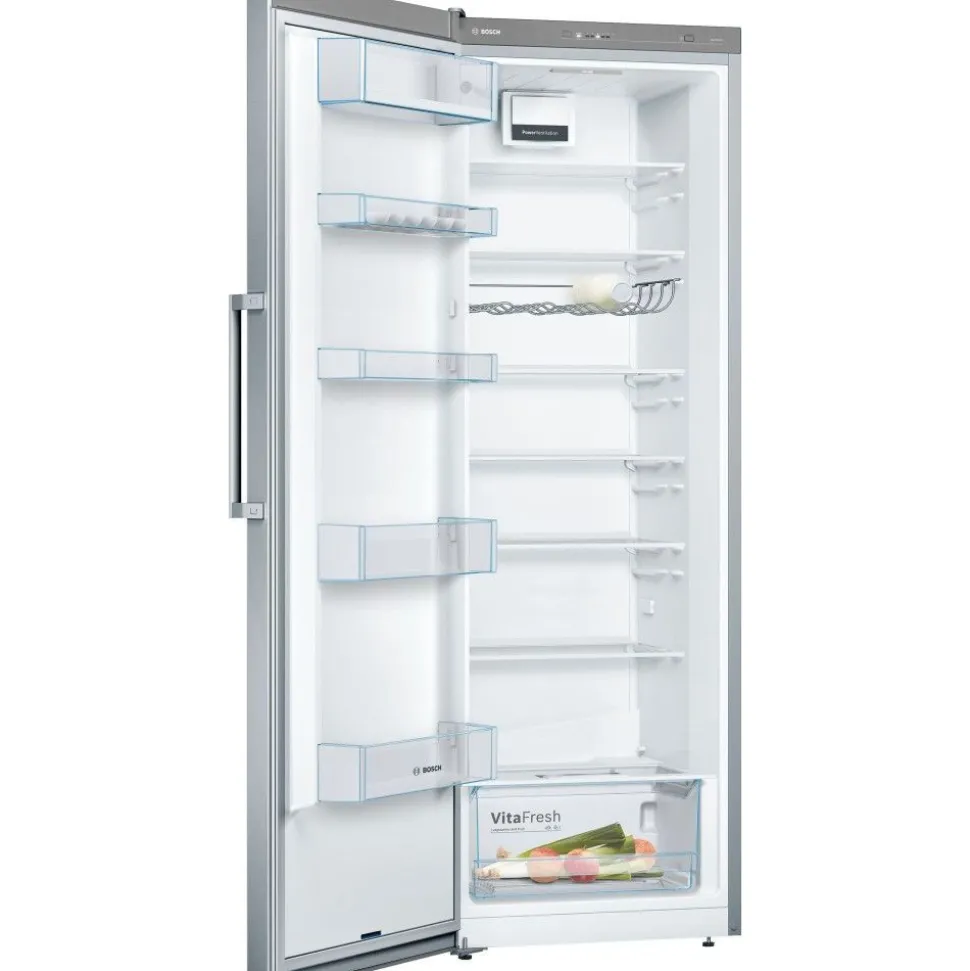 Jääkaappi ja pakastin Bosch KSV33VLEP GSN33VLEP Serie 4, 137cm, 324/225 l, teräs