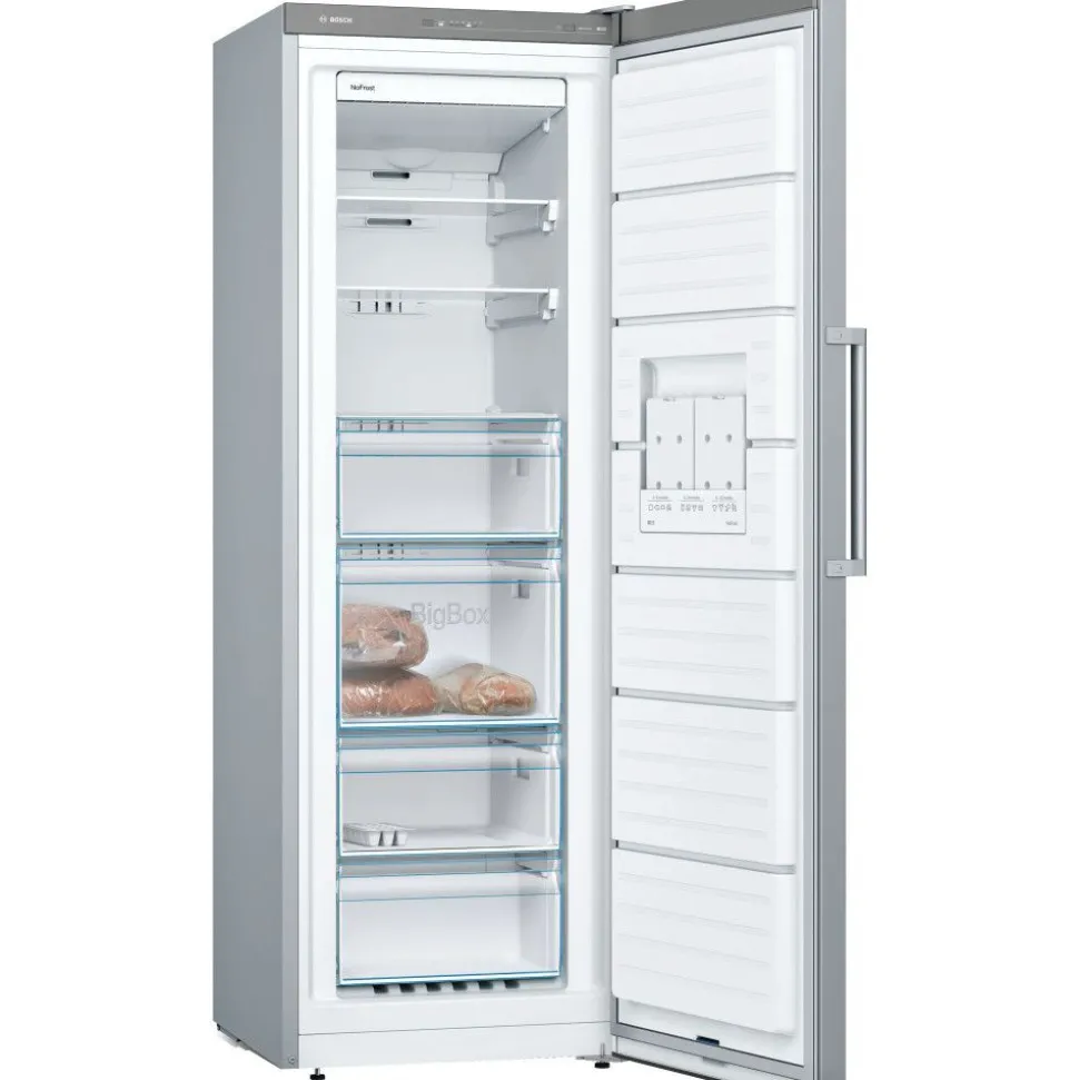 Jääkaappi ja pakastin Bosch KSV33VLEP GSN33VLEP Serie 4, 137cm, 324/225 l, teräs