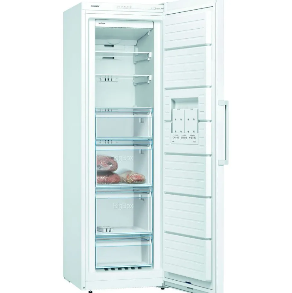 Jääkaappi ja pakastin Bosch KSV36NWEP GSN36VWEP Serie 2, 120cm, 346/242 l, valkoinen