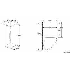 Jääkaappi ja pakastin Siemens KS36VVXDP GS36NVXEV iQ300, 120cm, 346/242 l, musta teräs