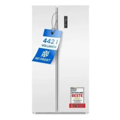Jääkaappipakastin Bomann SBS7344W Side by Side French Door, 90cm, 291/151 l, valkoinen