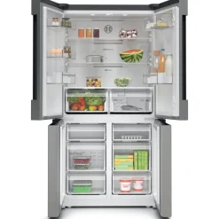 Jääkaappipakastin Bosch Serie 4 French Door KFN96VPEA, 90.5cm, 405/200 l, teräs