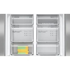 Jääkaappipakastin Bosch Serie 4 French Door KFN96VPEA, 90.5cm, 405/200 l, teräs