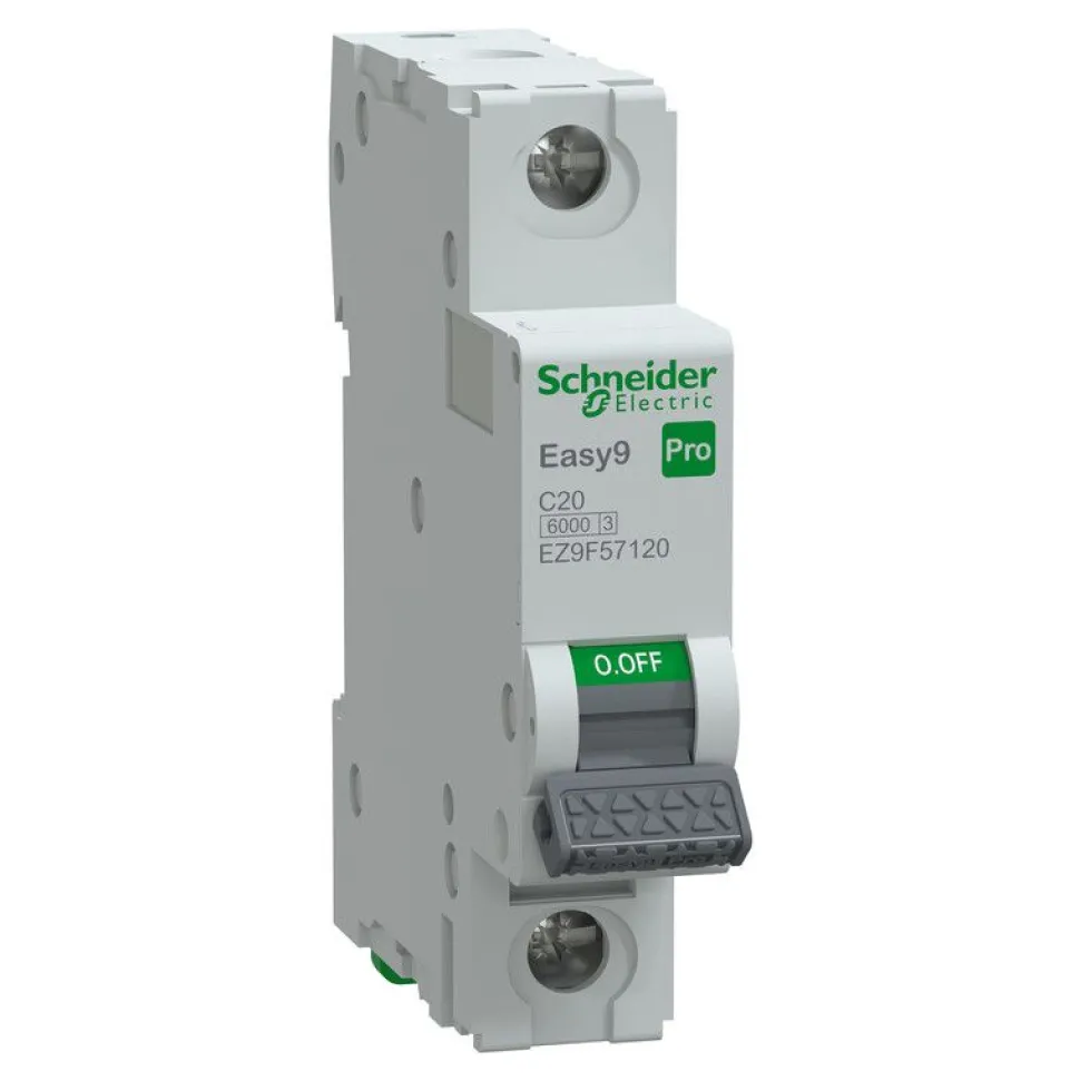 Johdonsuojakatkaisija Schneider Electric Easy9 MCB 1C20 6 kA