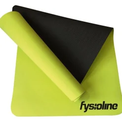 Joogamatto Fysioline 173 x 61 cm limenvihreä/musta