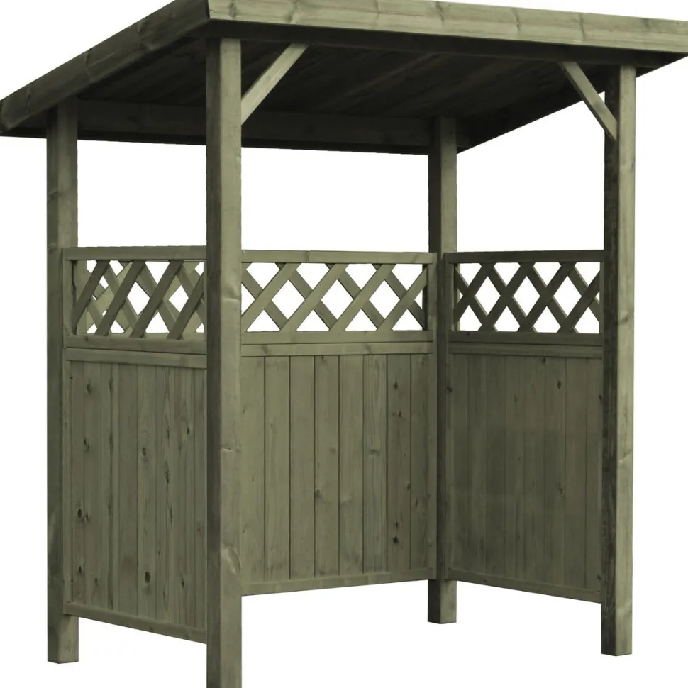 Jätekatos Lux Tupla pulpettikatto, 600l tai 2x240l astialle, eri värejä