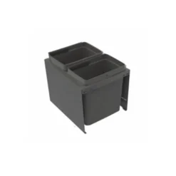 Jätelajittelujärjestelmä IMA Cube Compact M40 2x10L tummanharmaa