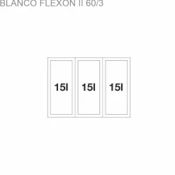 Jäteyksikkö Blanco Flexon II 60/3