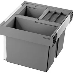 Jäteyksikkö Blanco Flexon II Low XL 60/3, 1x30L + 2x8L, harmaa