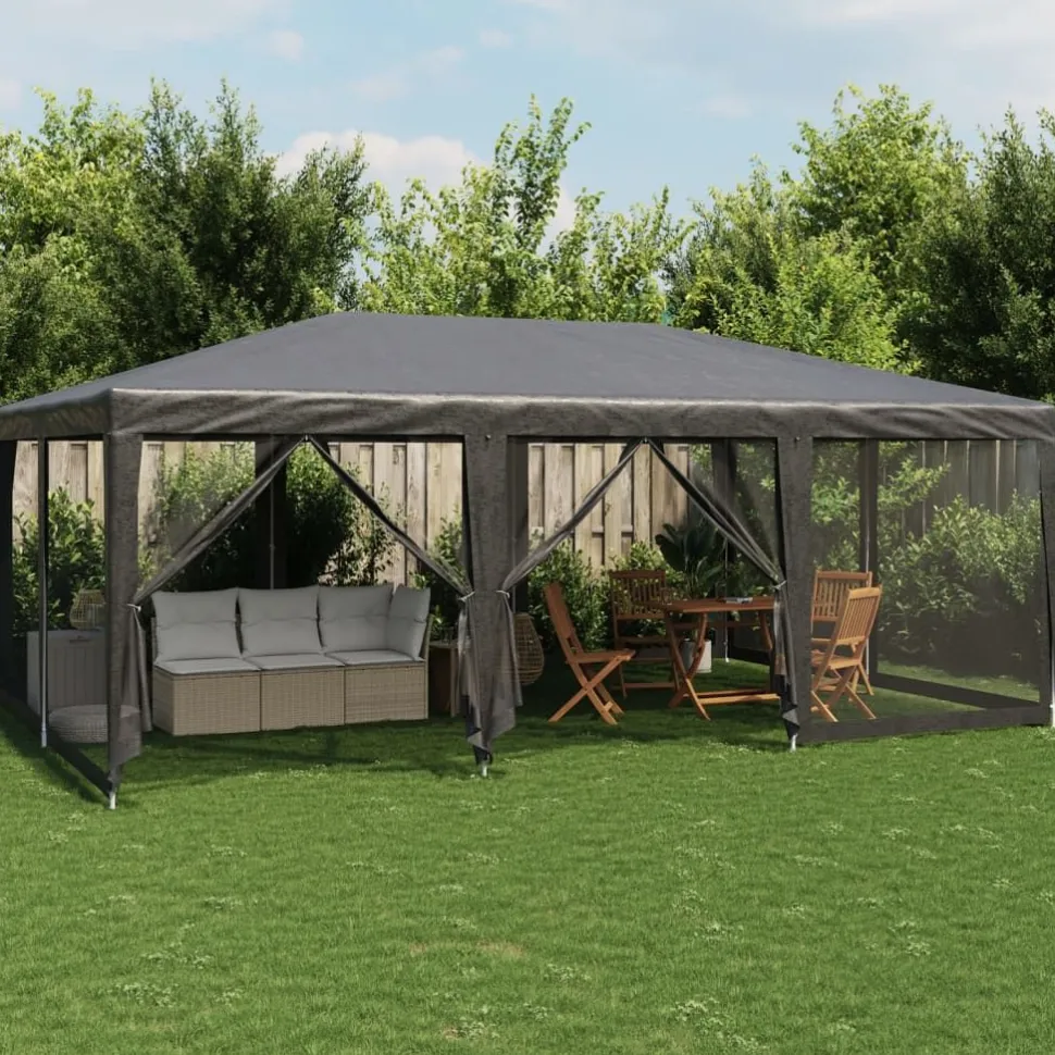 Juhlateltta verkkosivuseinillä, HDPE, eri kokoja ja värejä (02196)