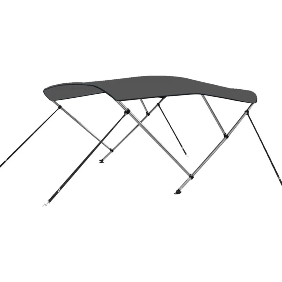 3-kaarinen bimini-kate, antrasiitti 183x160x137 cm