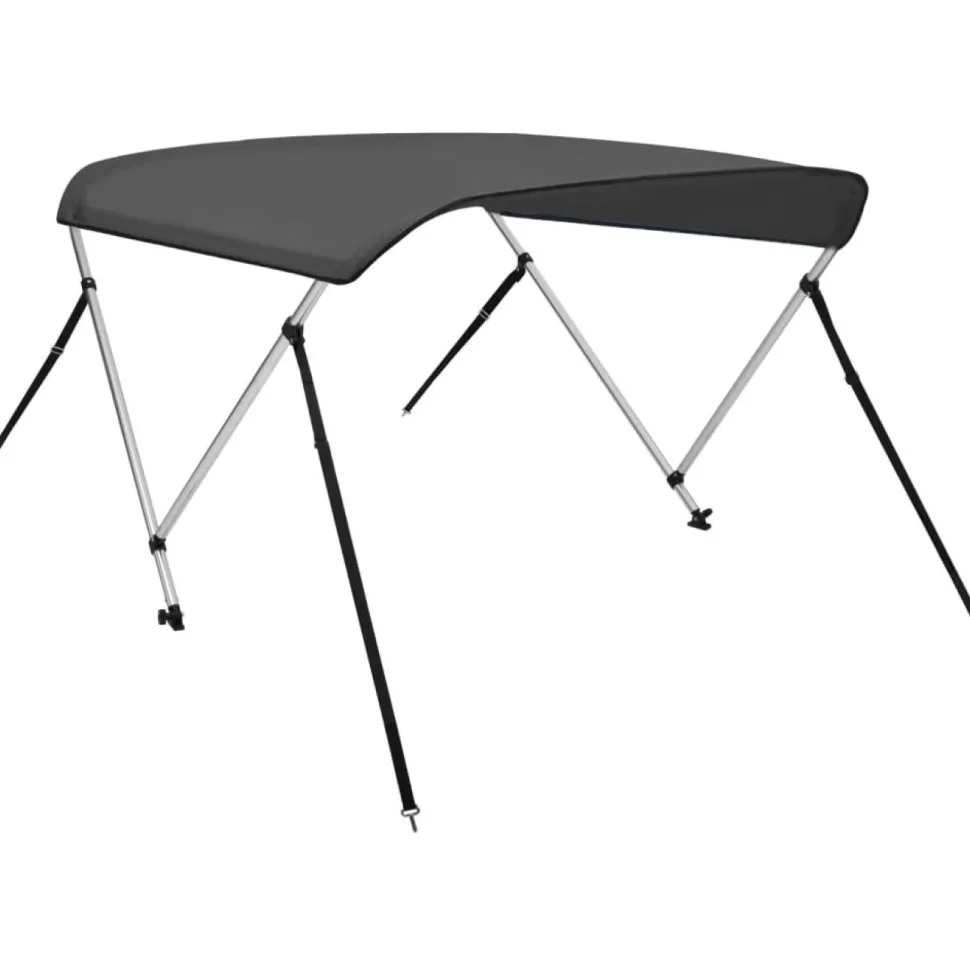 2-kaarinen bimini-kate, antrasiitti 180x150x110 cm