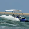 3-kaarinen bimini-kate, valkoinen, 183x140x137 cm
