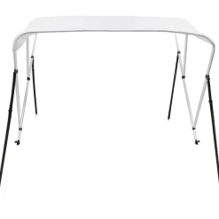 3-kaarinen bimini-kate, valkoinen, 183x140x137 cm