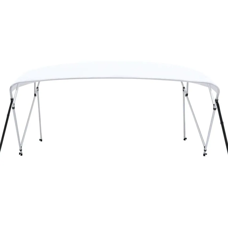 4-kaarinen bimini-kate, valkoinen 243x(230-244)x137 cm