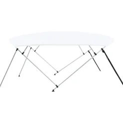 4-kaarinen bimini-kate, valkoinen 243x(230-244)x137 cm
