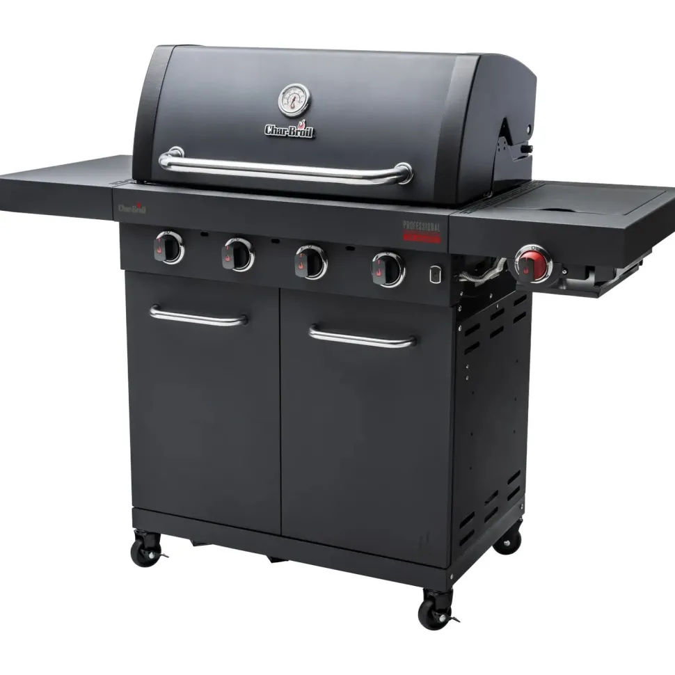 Kaasugrilli Char-Broil Professional Power Edition 4, 4 poltinta, pihvinpaistopoltin
