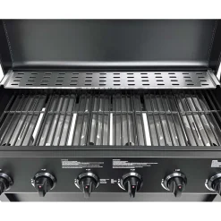 Kaasugrilli Dose Barbeque 10141, 6 poltinta, sivukeitin, musta