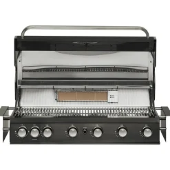Kaasugrilli Mustang Black Jewel 6 built-in, 6 poltinta, upotettava, musta