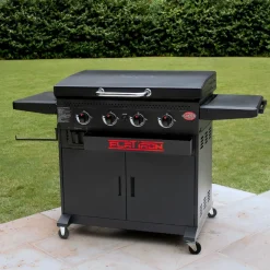 Kaasugrilli/parilagrilli Char-Griller Flat Iron Premium, 4 poltinta