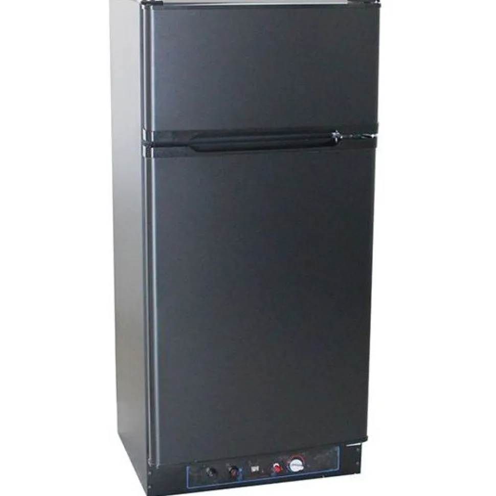 Kaasujääkaappi pakastelokerolla Sunwind Ventus 168, 60cm, 129/25 l, musta