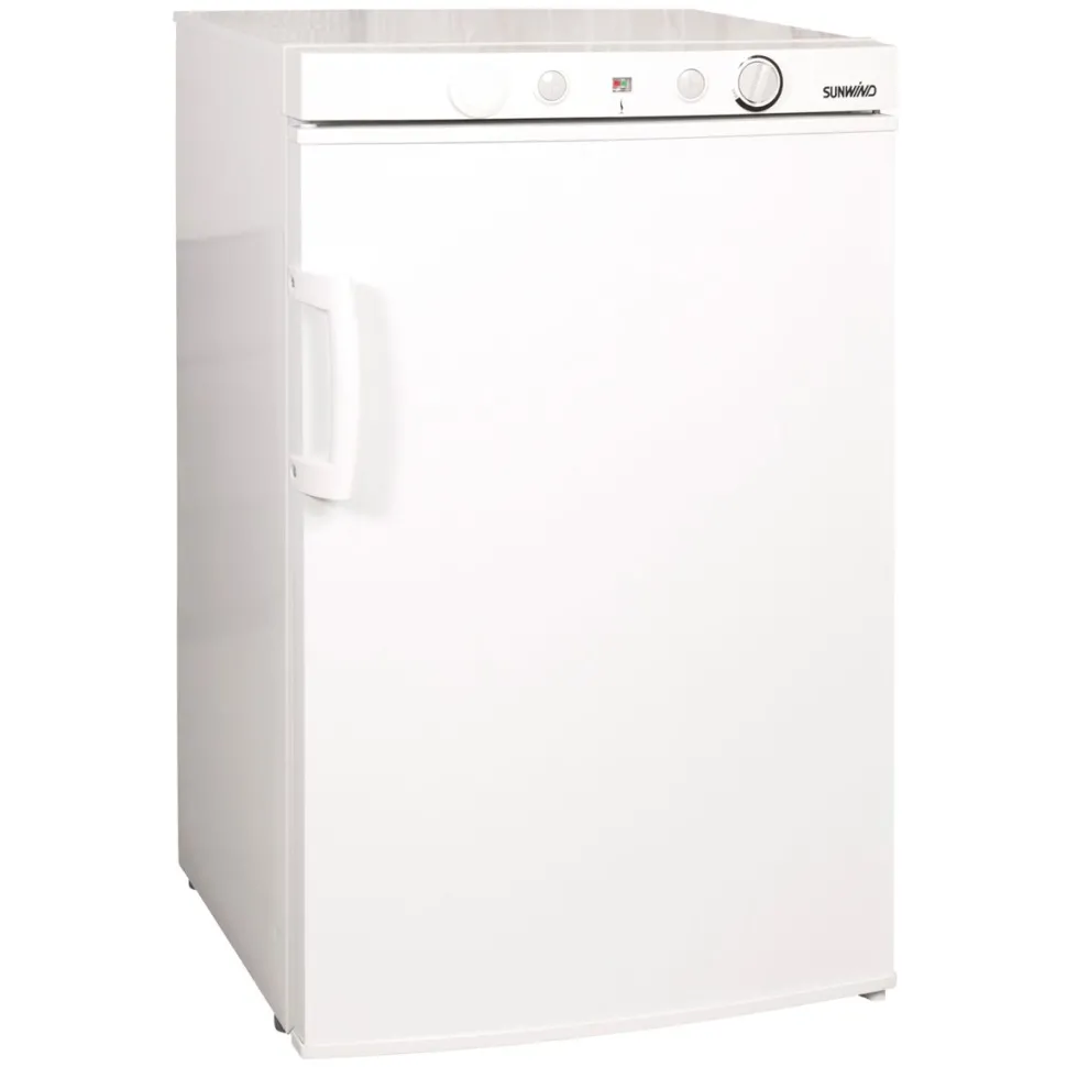 Kaasujääkaappi pakastelokerolla Sunwind Ventus 100TC, 52cm, 85/10 l, valkoinen