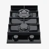 Kaasuliesitaso Schlosser PGH321GWFFD 30 cm 2-liekkinen musta