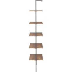 Kalteva hylly, 64x34x120-185cm, eri kokoja ja värejä