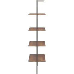 Kalteva hylly, 64x34x120-185cm, eri kokoja ja värejä