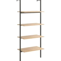 Kalteva hylly, 64x34x120-185cm, eri kokoja ja värejä