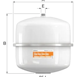 Kalvopaisunta-astia Flamco Flexcon Solar 8bar eri kokoja
