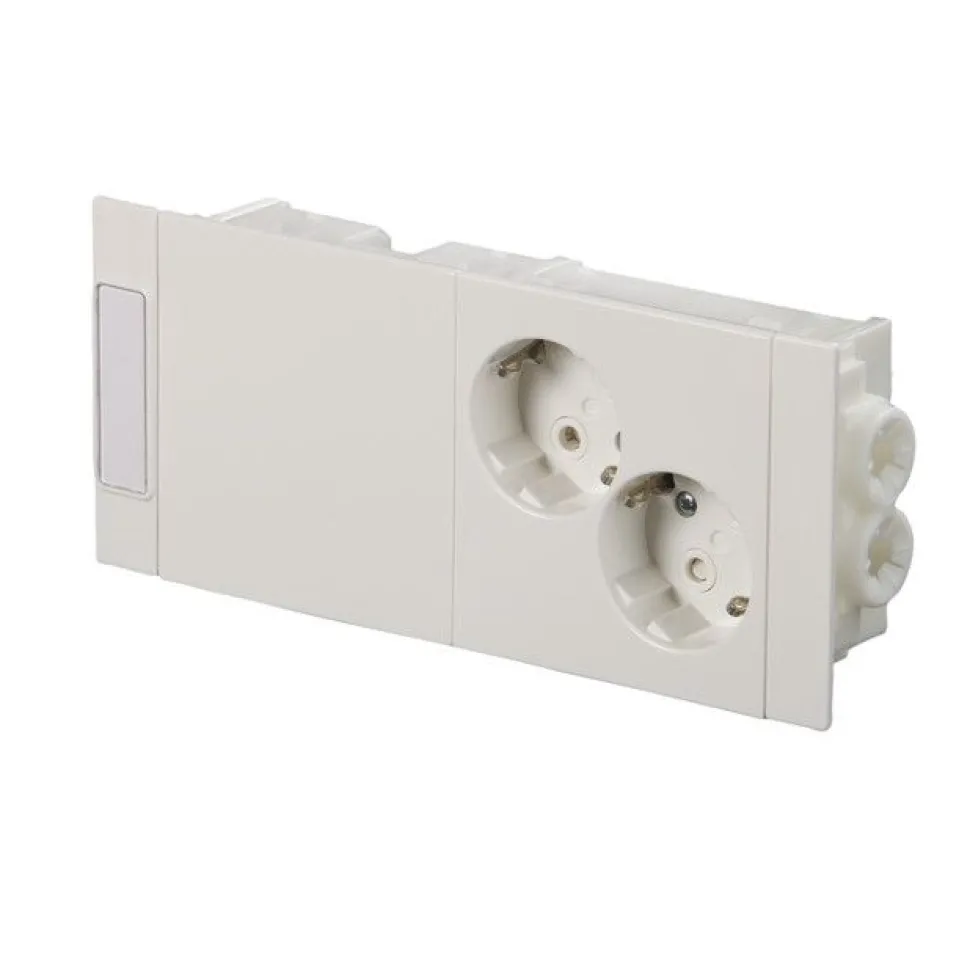Kanavapistorasia ABB ProDuct - 2S/16A/IP20 Kytk. valkoinen