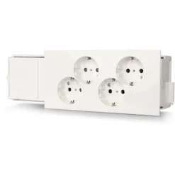 Kanavapistorasia Ensto Educt, 4S/16A/IP20, valkoinen