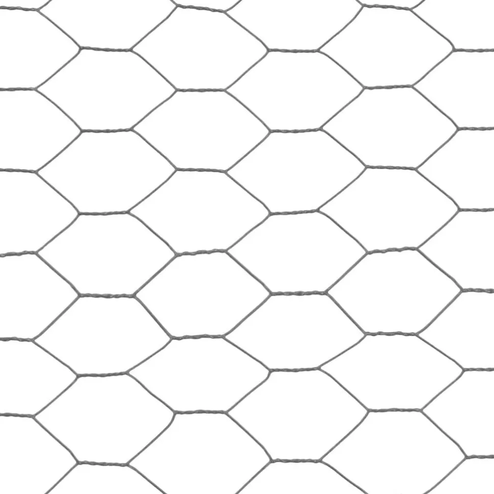 Kanaverkko teräs PVC pinnoitteella silmäkoko 36mm 36x1.5m harmaa