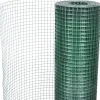 Kanaverkko 12x12mm galvanoitu PVC pinnoitteella 10x1m vihreä