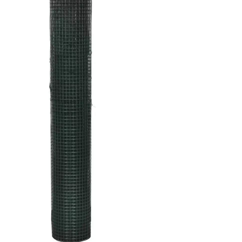 Kanaverkko 12x12mm galvanoitu PVC pinnoitteella 10x1m vihreä