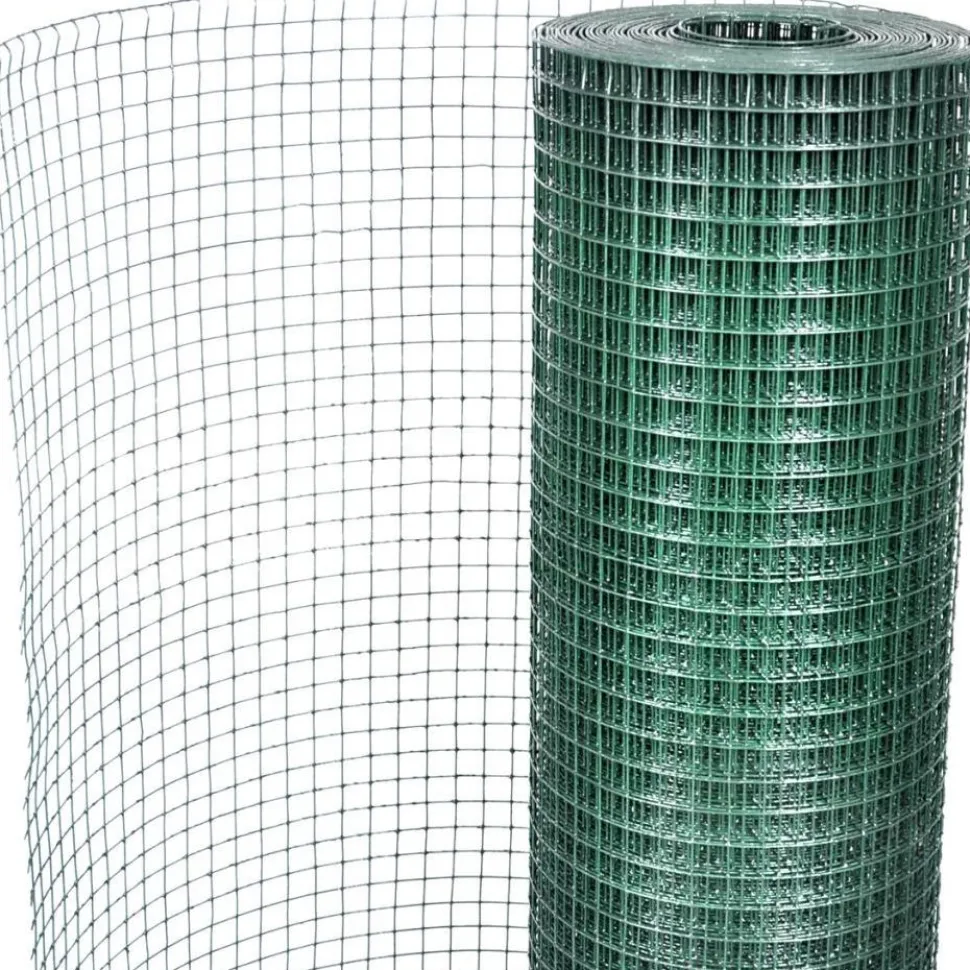 Kanaverkko 19x19mm galvanoitu PVC pinnoitteella 25x1m vihreä