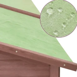 Kanin ulkohäkki mokka ja valkoinen täysi kuusi