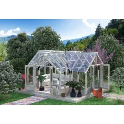 Kasvihuone Palmako Emilia 19,1 m2, turvalasi, puurunko