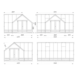 Kasvihuone Palmako Emilia 19,1 m2, turvalasi, puurunko