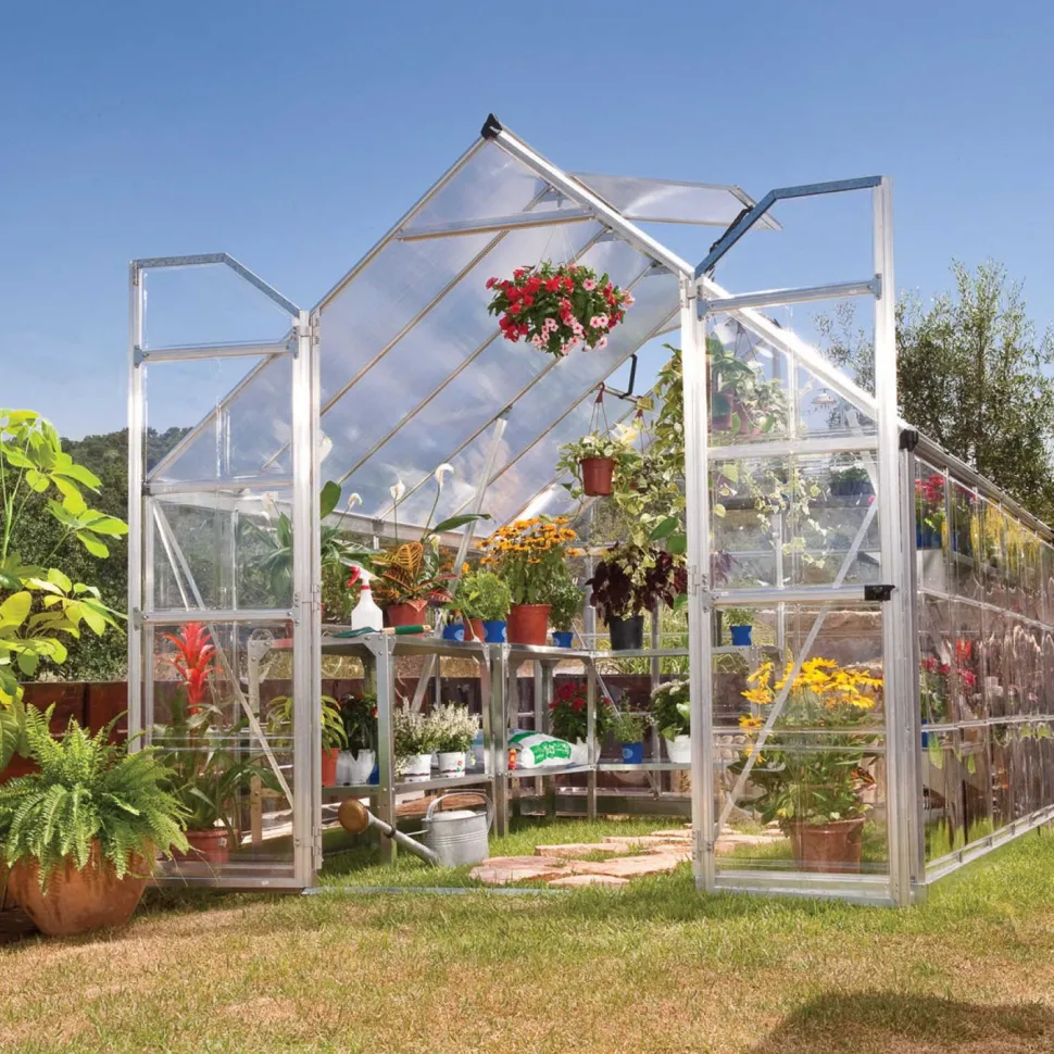 Kasvihuone Palram-Canopia Balance Hybrid 8,9 m² 8x12 ft hopea