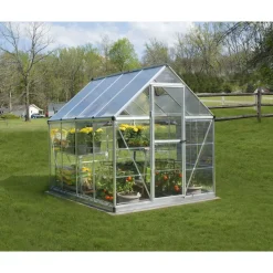Kasvihuone Palram-Canopia Hybrid 4,6 m² 6x8 ft hopea