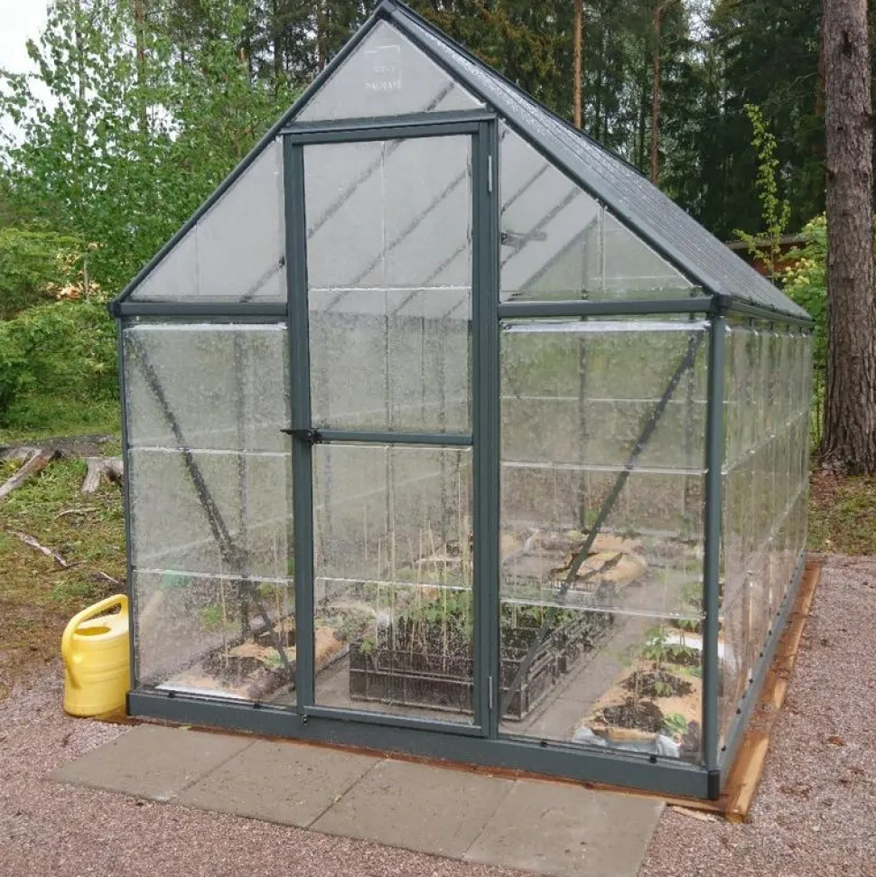 Kasvihuone Palram-Canopia Hybrid 5,7 m² 6x10 ft harmaa