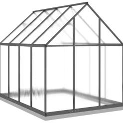 Kasvihuone pohjarungolla alumiini, eri kokoja ja värejä (36637)