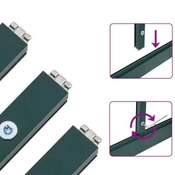Kasvihuone pohjarungolla alumiini, eri kokoja ja värejä (36637)