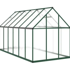 Kasvihuone pohjarungolla alumiini, eri kokoja ja värejä (36637)