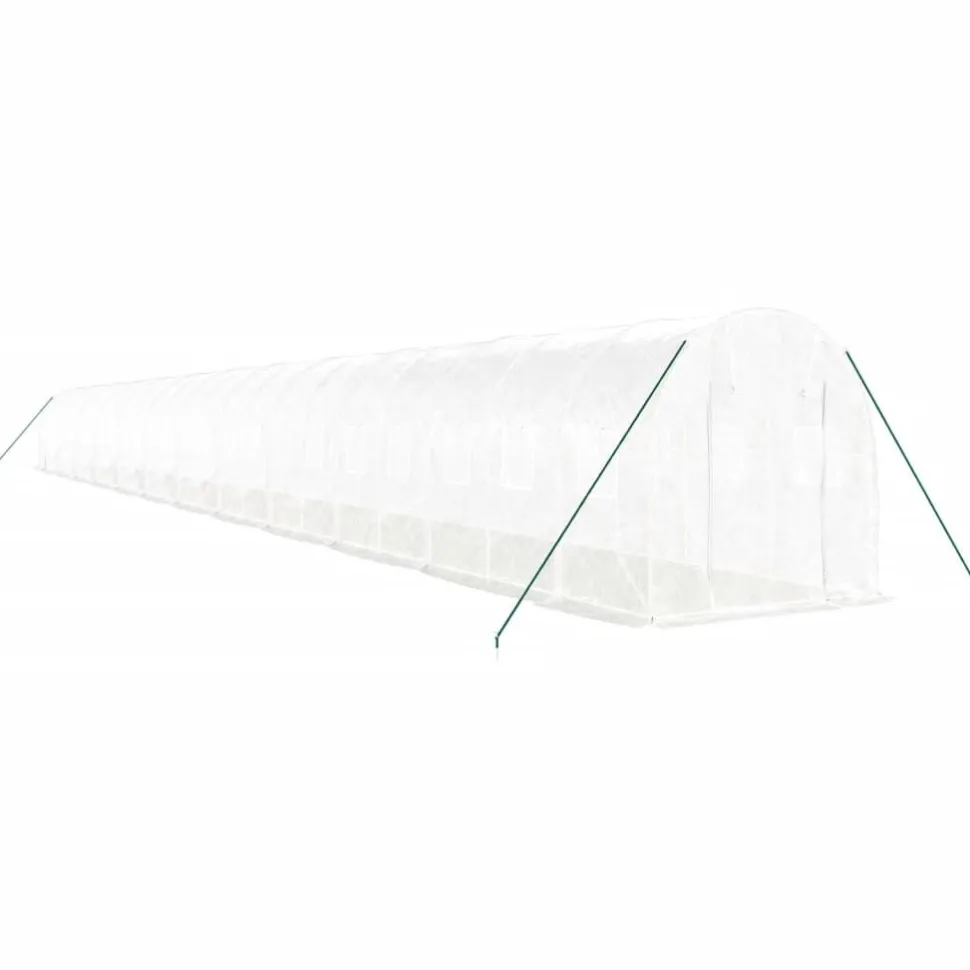 Kasvihuone teräsrungolla, eri kokoja ja värejä (29938)