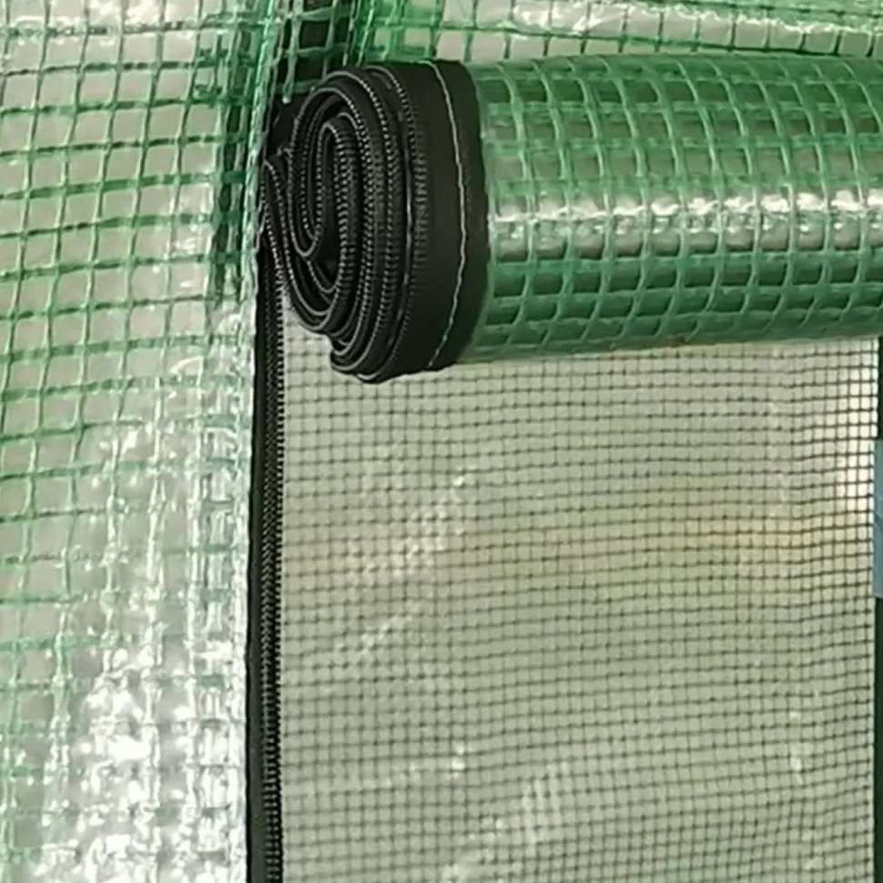 Kasvihuone teräsrungolla 0,5 m², 1x0,5x1,9 m