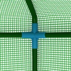 Kasvihuone teräsrungolla 0,5 m², 1x0,5x1,9 m
