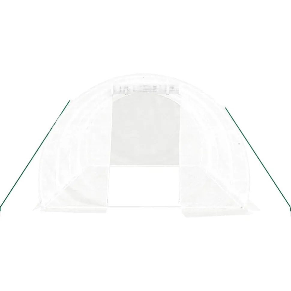 Kasvihuone teräsrungolla, 3x2x2 m - 24x3x2 m, eri kokoja ja värejä (29939)